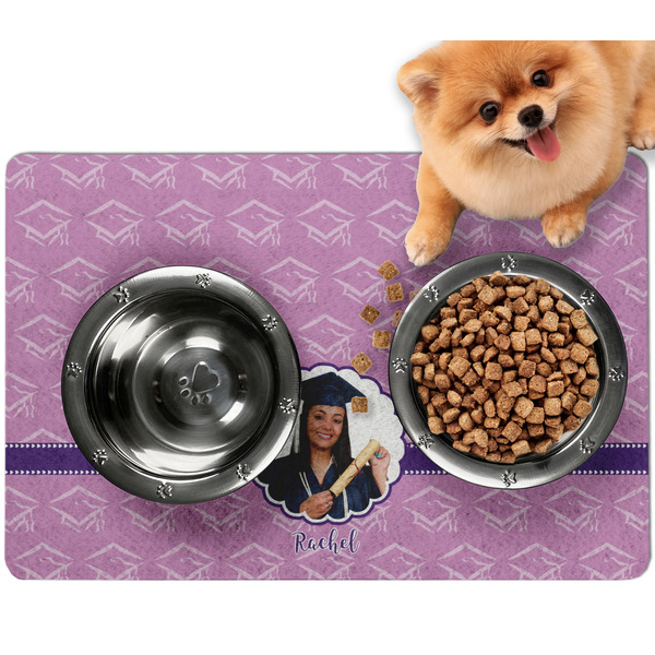 Custom Graduation Dog Food Mat - Small (Personalized)