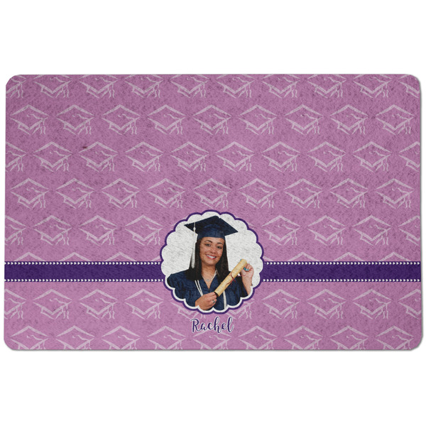 Custom Graduation Dog Food Mat w/ Photo