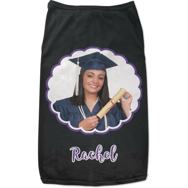 Custom Graduation Black Pet Shirt - S (Personalized)