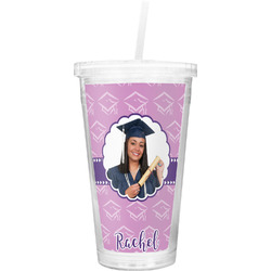 Graduation Double Wall Tumbler with Straw (Personalized)