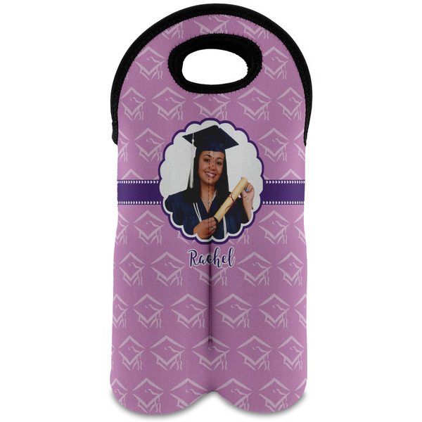 Custom Graduation Wine Tote Bag (2 Bottles) (Personalized)