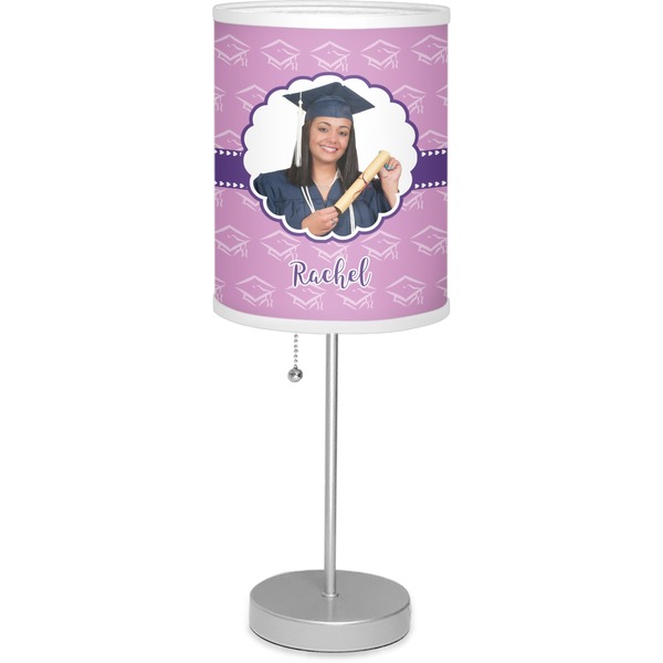 Custom Graduation 7" Drum Lamp with Shade Linen (Personalized)