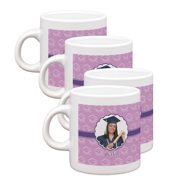 Custom Graduation Single Shot Espresso Cups - Set of 4 (Personalized)