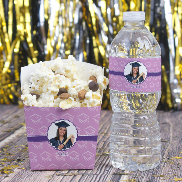Graduation French Fry Favor Box - w/ Water Bottle