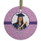 Graduation Frosted Glass Ornament - Round