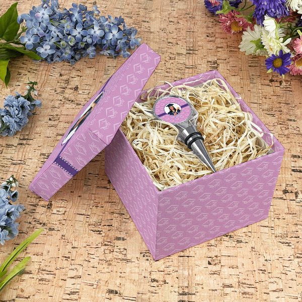 Graduation Gift Boxes with Lid - Canvas Wrapped - Medium - In Context