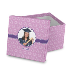 Graduation Gift Box with Lid - Canvas Wrapped (Personalized)
