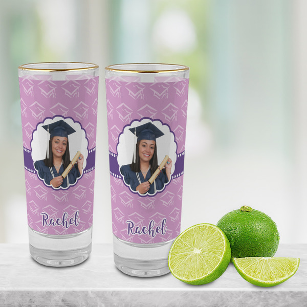 Graduation Glass Shot Glass - 2 oz - LIFESTYLE