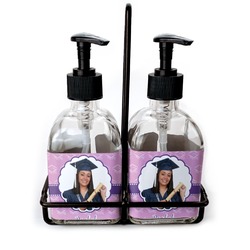 Graduation Glass Soap & Lotion Bottle Set (Personalized)