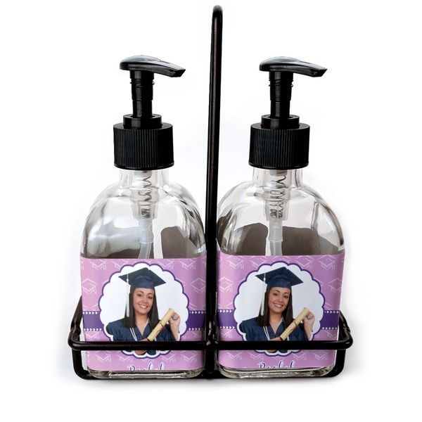 Custom Graduation Glass Soap & Lotion Bottle Set (Personalized)