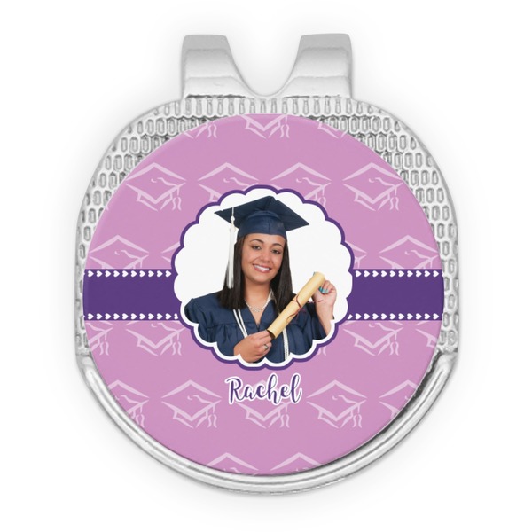 Custom Graduation Golf Ball Marker - Hat Clip - Silver