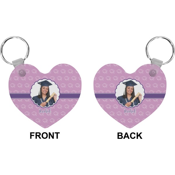 Graduation Heart Keychain (Front + Back)