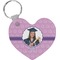Graduation Heart Plastic Keychain w/ Photo