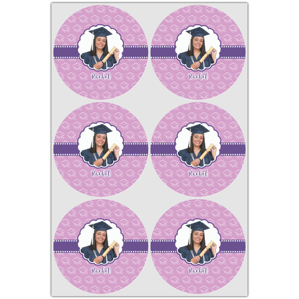 Graduation Icing Circle - Large - Set of 6