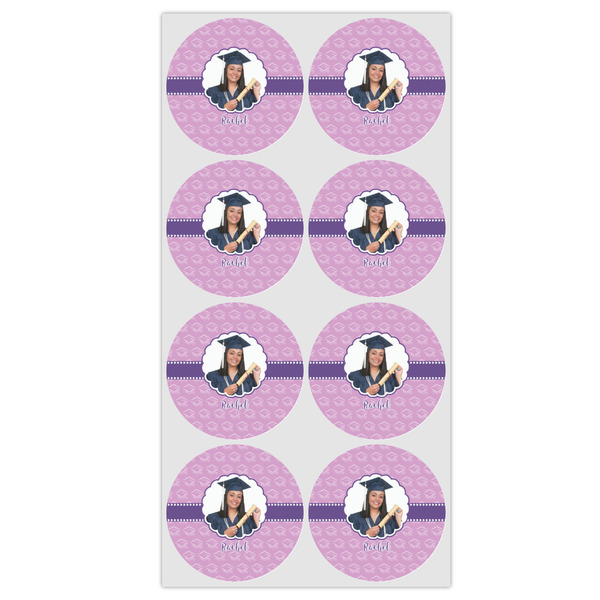 Graduation Icing Circle - Medium - Set of 8
