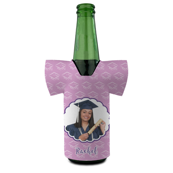 Graduation Jersey Bottle Cooler - Set of 4 - FRONT (on bottle)