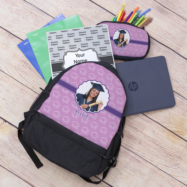 Graduation Large Backpack - Black - With Stuff