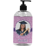 Graduation Plastic Soap / Lotion Dispenser (16 oz - Large - Black) (Personalized)