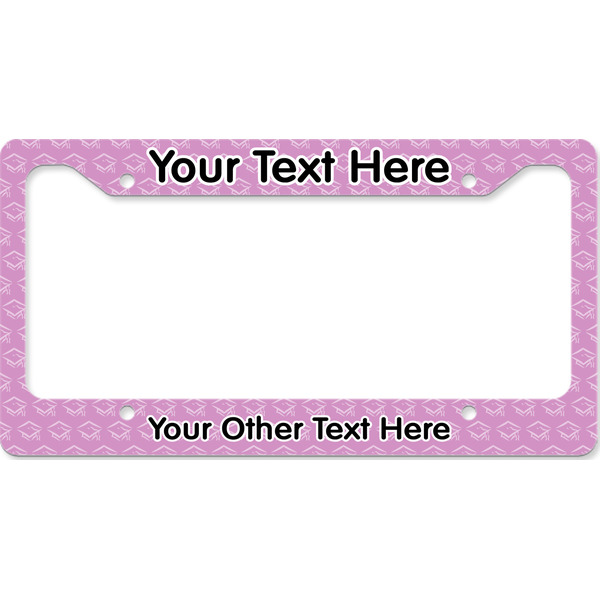Graduation License Plate Frame Wide