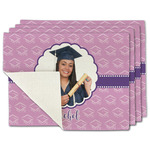 Graduation Single-Sided Linen Placemat - Set of 4 w/ Photo