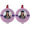 Graduation Metal Ball Ornament - Front and Back