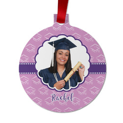 Graduation Metal Ball Ornament - Double Sided w/ Photo