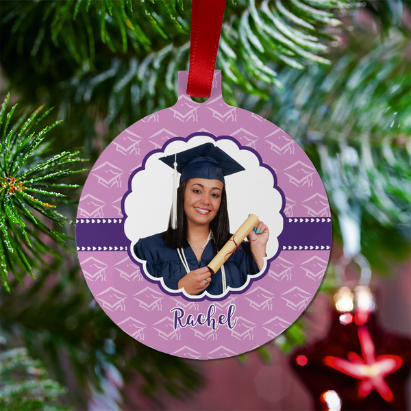 Graduation Metal Ball Ornament - Lifestyle