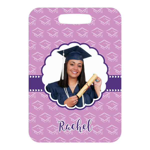 Graduation Metal Luggage Tag - Front Without Strap