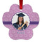 Graduation Metal Paw Ornament - Double Sided w/ Photo