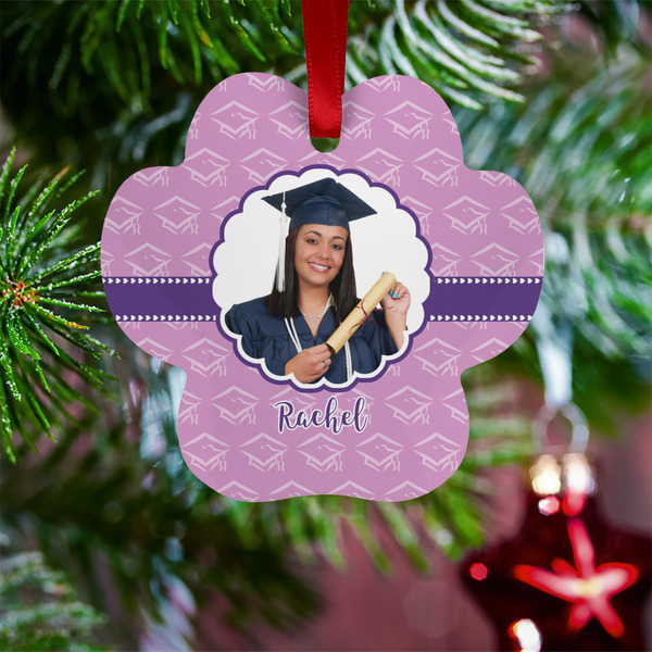 Graduation Metal Paw Ornament - Lifestyle