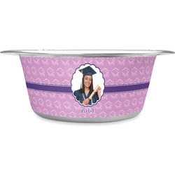 Graduation Stainless Steel Dog Bowl - Small (Personalized)