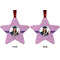 Graduation Metal Star Ornament - Front and Back