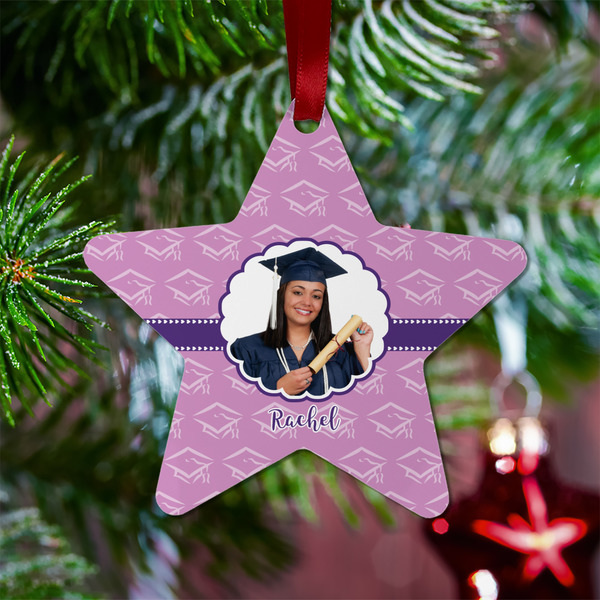 Graduation Metal Star Ornament - Lifestyle