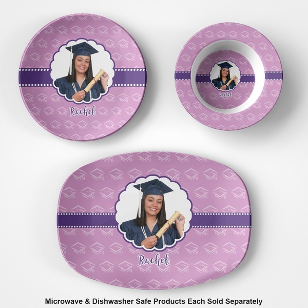 Graduation Microwave & Dishwasher Safe CP Plastic Dishware - Group