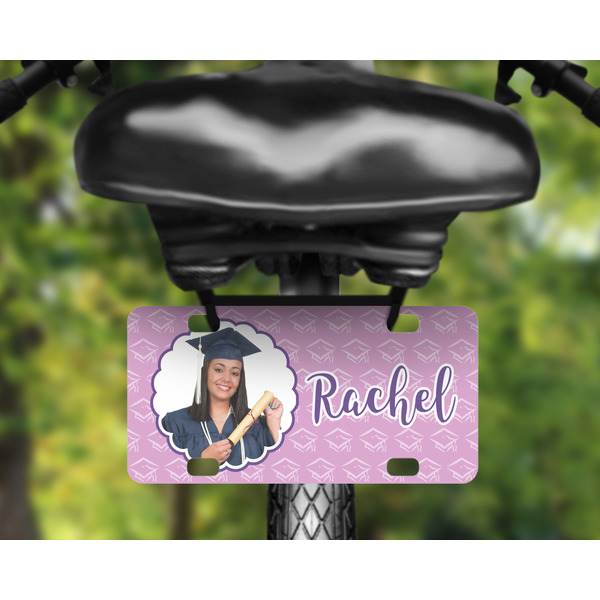 Graduation Mini License Plate on Bicycle