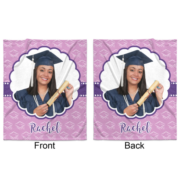 Graduation Minky Blanket - 50"x60" - Double Sided - Front & Back