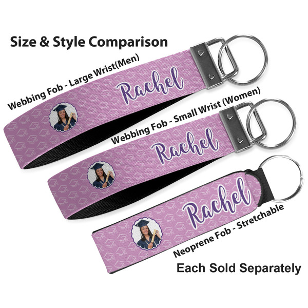 Graduation Multiple Key Ring comparison sizes
