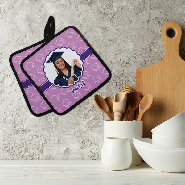 Graduation Neoprene Pot Holder - Set of 2  LIFESTYLE