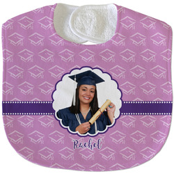 Graduation Velour Baby Bib w/ Photo