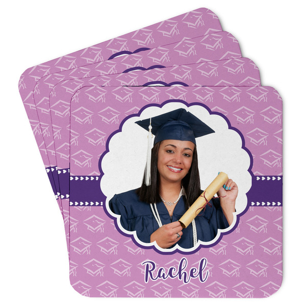 Custom Graduation Paper Coasters w/ Photo