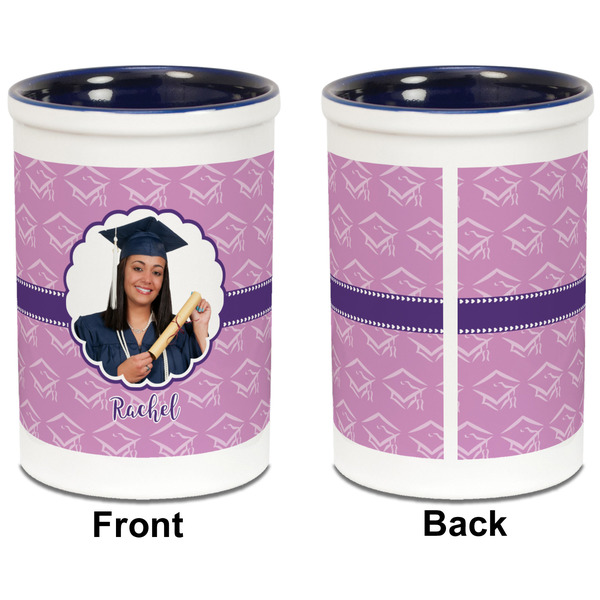 Graduation Pencil Holder - Blue - approval
