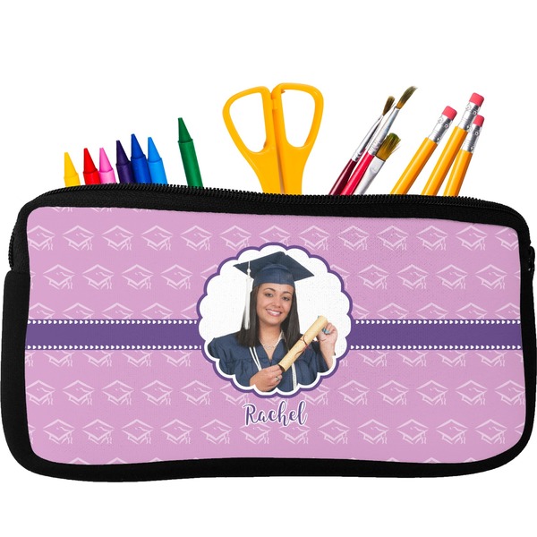 Custom Graduation Neoprene Pencil Case - Small (Personalized)