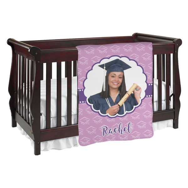Custom Graduation Baby Blanket (Double Sided) (Personalized)