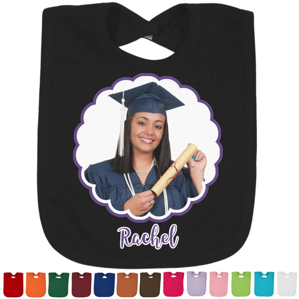 Custom Graduation Cotton Baby Bib (Personalized)