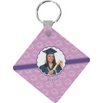 Graduation Diamond Plastic Keychain w/ Photo