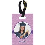 Graduation Plastic Luggage Tag - Rectangular w/ Photo