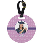 Graduation Plastic Luggage Tag - Round (Personalized)