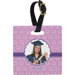 Graduation Plastic Luggage Tag - Square w/ Photo