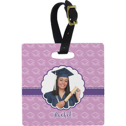 Graduation Plastic Luggage Tag - Square w/ Photo