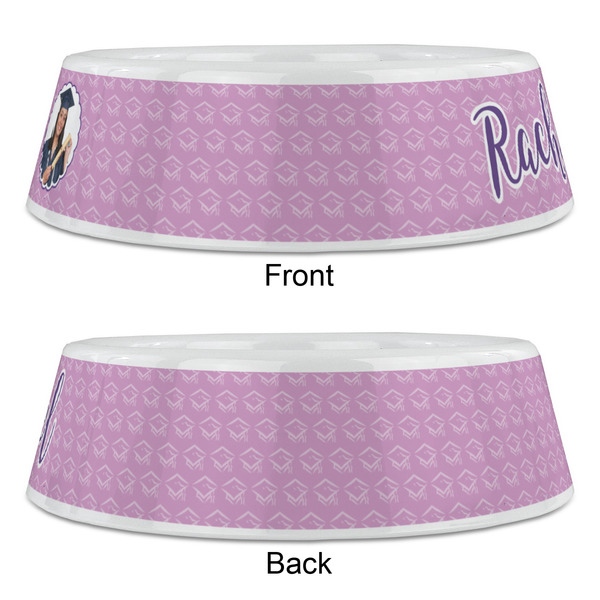 Graduation Plastic Pet Bowls - Large - APPROVAL